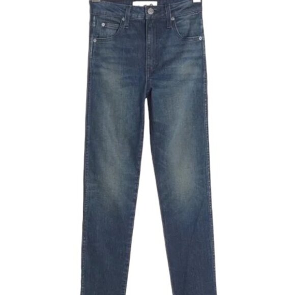 AMO High Rise Stix Cropped Skinny Jeans in Good Karma Sz 29 - Picture 2 of 11